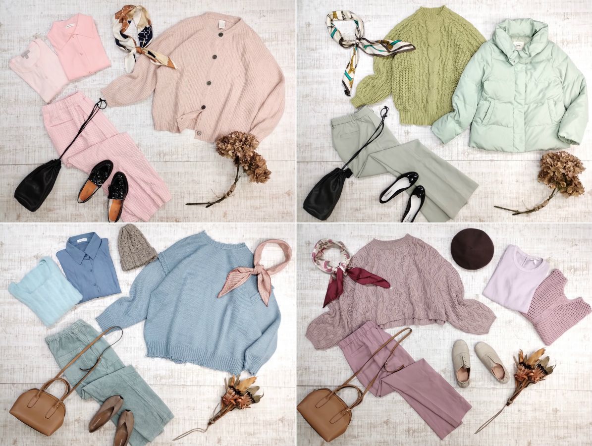 【36点まとめ売り】春夏秋冬MIX／人気ブランド中心／ベージュレディース服セット 36点まとめ売り】春夏秋冬MIX／人気ブランド中心／ベージュ
