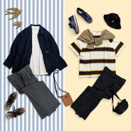 35点] メンズ GLOBAL WORK COEN CIAOPANIC JUNRed IKKA nico and WYM 
