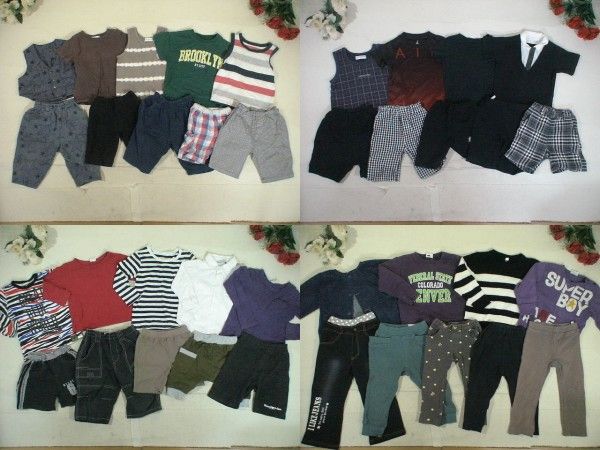 まとめ売り 90サイズ 男の子 子供服 まとめ売り 大量 即日発送!】29-4087☆90～100㎝サイズ・男の子・子供服☆チビお