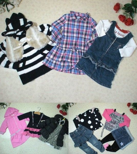 女の子★子供服★おまとめセット サイズ120 服袋 大量 春夏 半袖 ノースリーブ ワンピース ブランド 