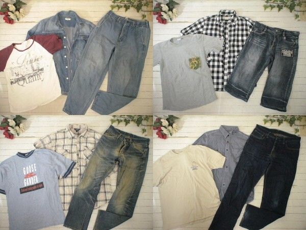 4-4459☆M/Lサイズ・メンズ・アメカジ系☆古着アイテム☆50着セット