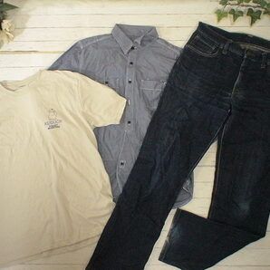 2-4066★夏～初秋・メンズ・アメカジ系・ 古着アイテム　50着セット★ まとめ売り　業販　卸 洋服 4-4459☆M⁄Lサイズ・メンズ・アメカジ系☆古着アイテム☆50着セット