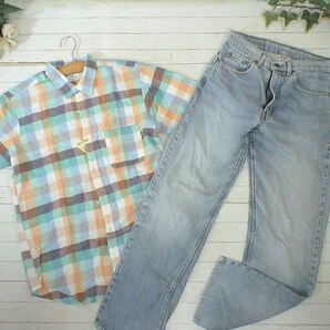 2-4066★夏～初秋・メンズ・アメカジ系・ 古着アイテム　50着セット★ まとめ売り　業販　卸 洋服 4-4459☆M⁄Lサイズ・メンズ・アメカジ系☆古着アイテム☆50着セット