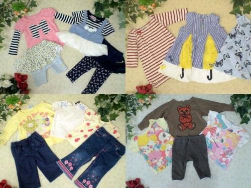 予約販売】☆春夏物☆～80㎝サイズ・女の子・子供服☆色々☆古着