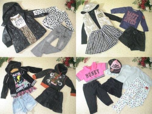 予約販売】☆90/100㎝サイズ・女の子・子供服☆コギャル系☆古着 