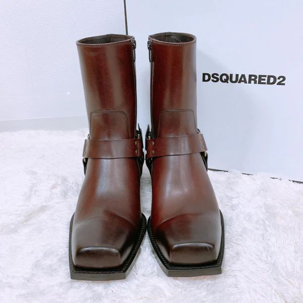 定価170500円◎新品☆DSQUARED2 ディースクエアード レザーサイド 