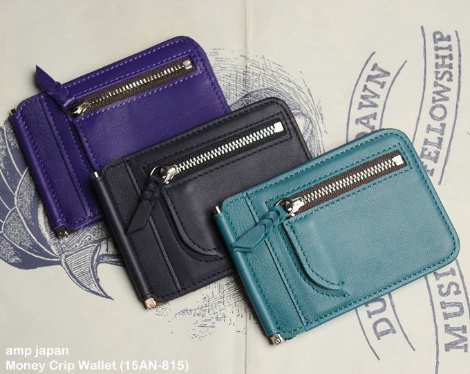 新品☆amp japan/アンプジャパン ウォレット マネークリップ