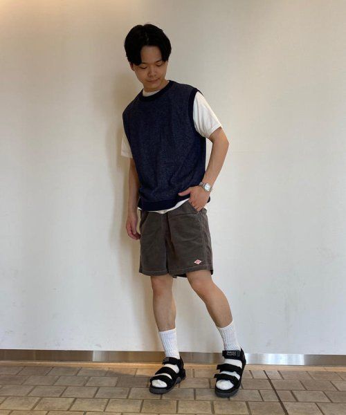 【激安】【新品未使用】DANTON ダントン ハーフパンツ メンズ 40 カーキ 春夏準備◎新品☆DANTON ダントン メンズ ストレッチ コーデュロイ