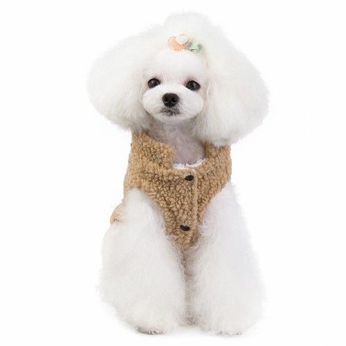 Smasell 新品 犬服 ワンピース 犬の服 犬 ワンちゃん服 ペット ペット用品 ボア 防寒 テディー