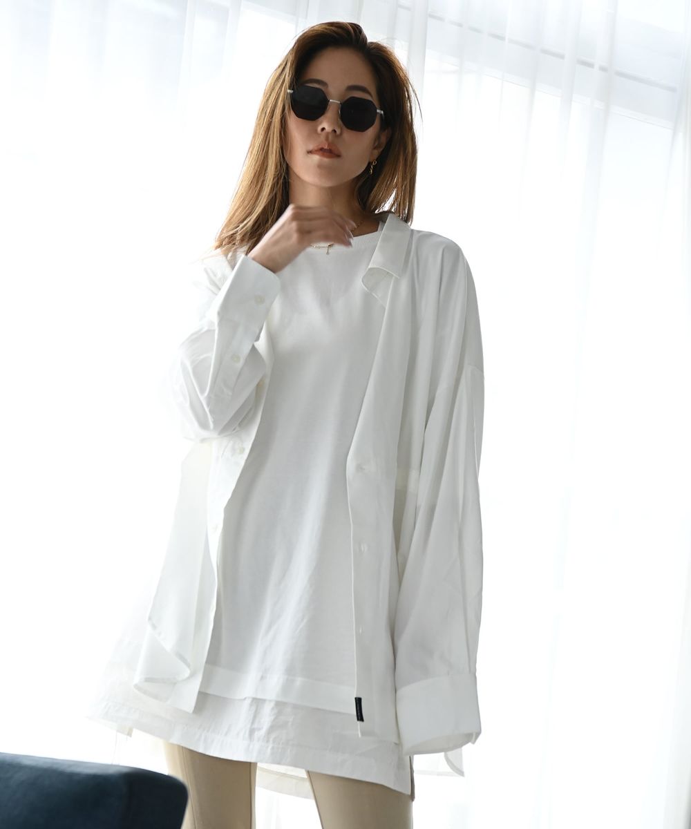新品☆EXTREMEZ(エクストリームズ) ロングシャツ BIG SILHOUETTE