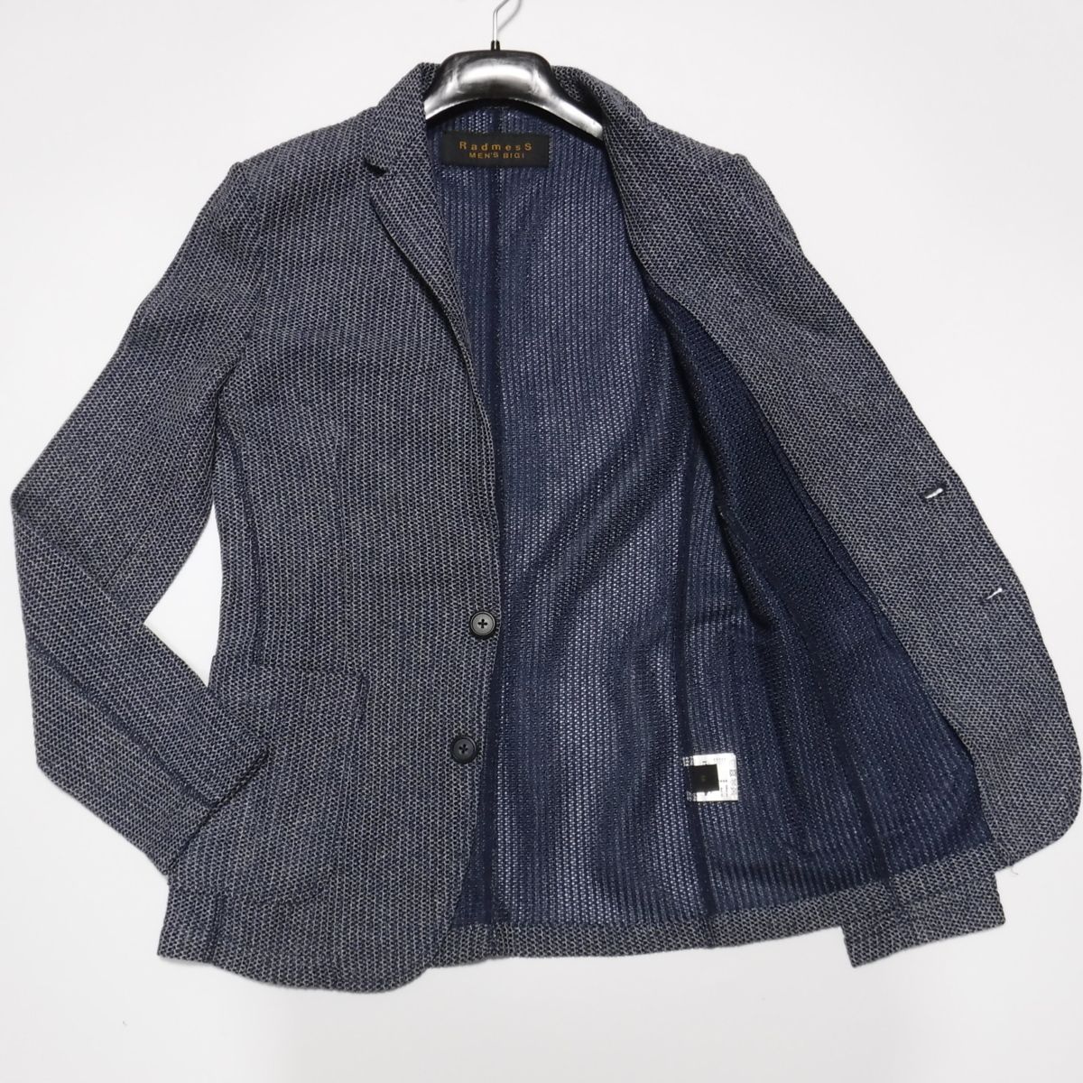 RedmesS MEN'S BIGI メンズビギ 秋冬 ウール混★ ケーブル編み メランジ クルーネック ニット セーター Sz.3　メンズ　A3T12182_A#K ラッドメス メンズビギ RADMESS MEN\u0027S BIGI コート ダブル ショート M