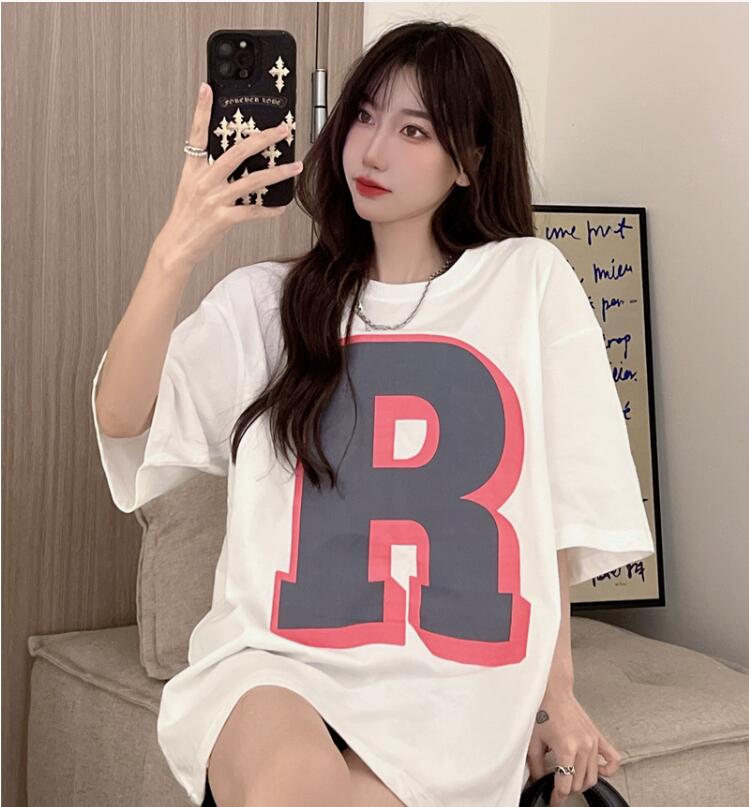 ファッション Tシャツ 半袖 レディース 夏 R字 Classic ゆったり カジュアル トレンド Smasell スマセル 公式通販 サスティナブルアウトレットモール スマセル