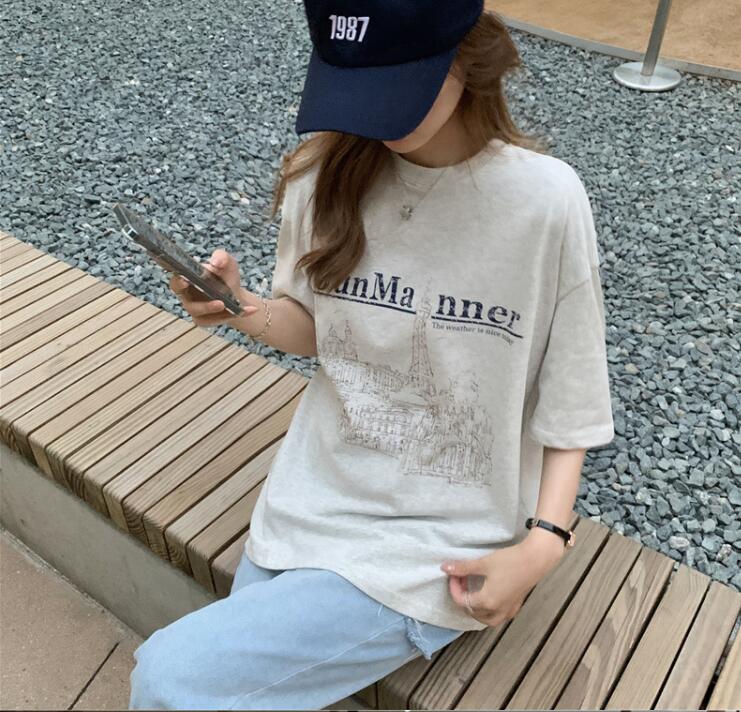 ファッション Tシャツ 半袖 レディース 夏 Classic ゆったり カジュアル トレンド 人気 Smasell スマセル 公式通販 サスティナブルアウトレットモール スマセル