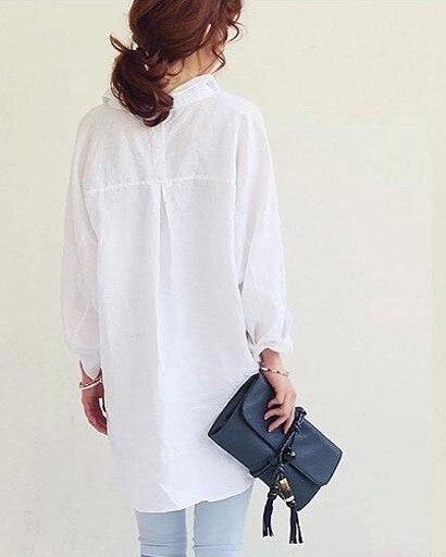 Smasell レディース 長袖 ロング丈シャツ ブラウス ゆったり 体型カバー Uvカット カーディガン