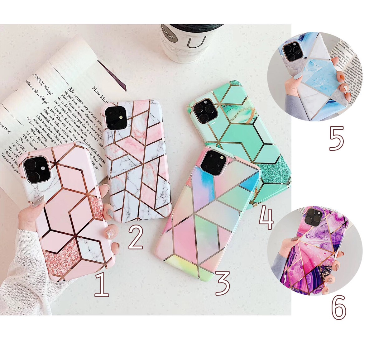 Smasell Iphone新機種対応 Iphone 12 アイフォン スマホケース Iphoneケース きらきら 大理石風