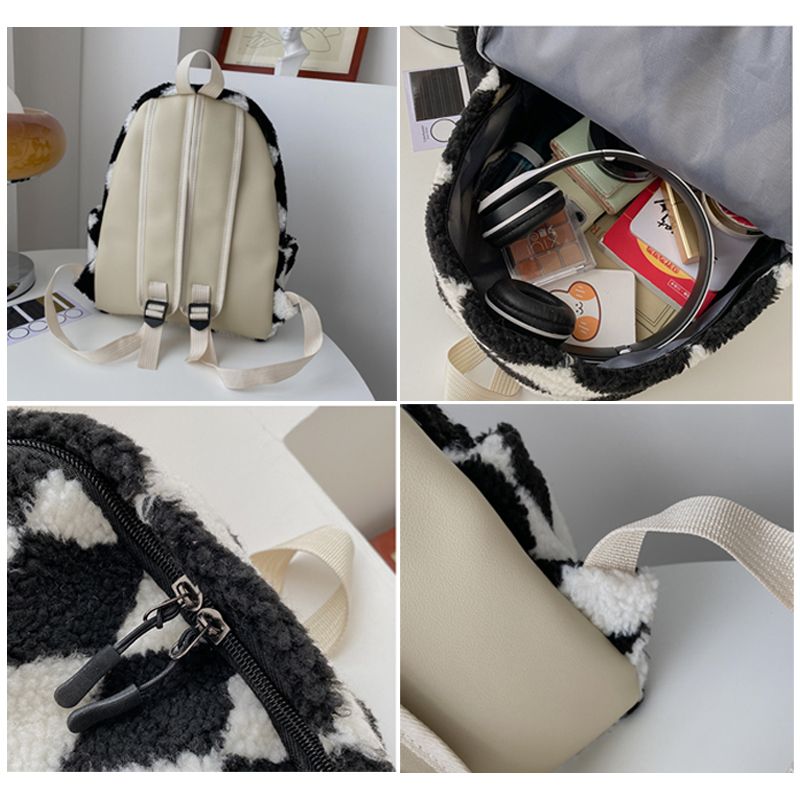 22新作 レディース リュックサック もこもこ ダイヤ柄 ひし形 通学 大容量 学生 ママ かわいい 軽量 Smasell スマセル 公式通販 サスティナブルアウトレットモール スマセル