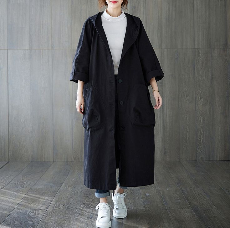 21秋冬新作 トレンド レディース トレンチ コート カジュアル ロング フードつき 大きめ Smasell スマセル 公式通販 サスティナブルアウトレットモール スマセル