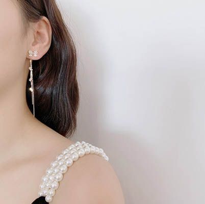 ピアス ラインストーン 蝶 ハート 星 ゴールド シルバー925 母の日 誕生日 記念日プレゼント イヤリング Smasell スマセル 公式通販 サスティナブルアウトレットモール スマセル