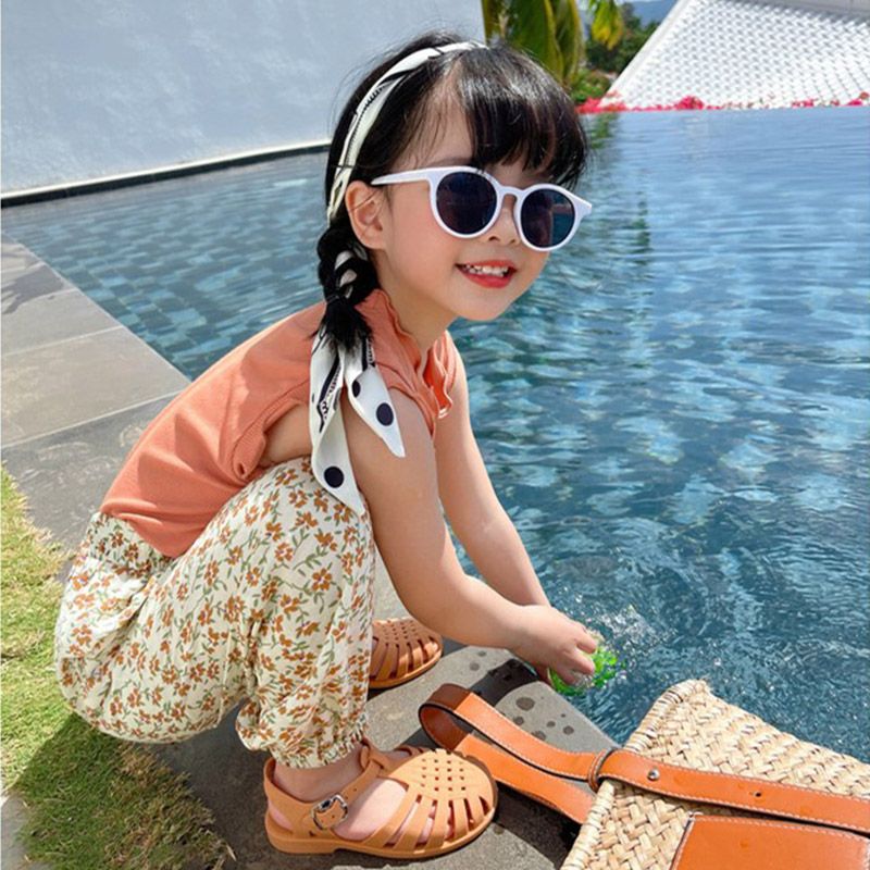 22新作 韓国子供服 女の子 キッズ パンツ 花柄 水玉 ドット 動きやすい 伸縮性 かわいい Smasell スマセル 公式通販 サスティナブルアウトレットモール スマセル