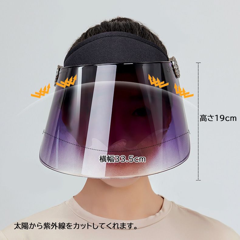 新作 レディース サンバイザー Uvカット フェイスガード レインバイザー 飛沫防止 紫外線 自転車 Smasell スマセル 公式通販 サスティナブルアウトレットモール スマセル
