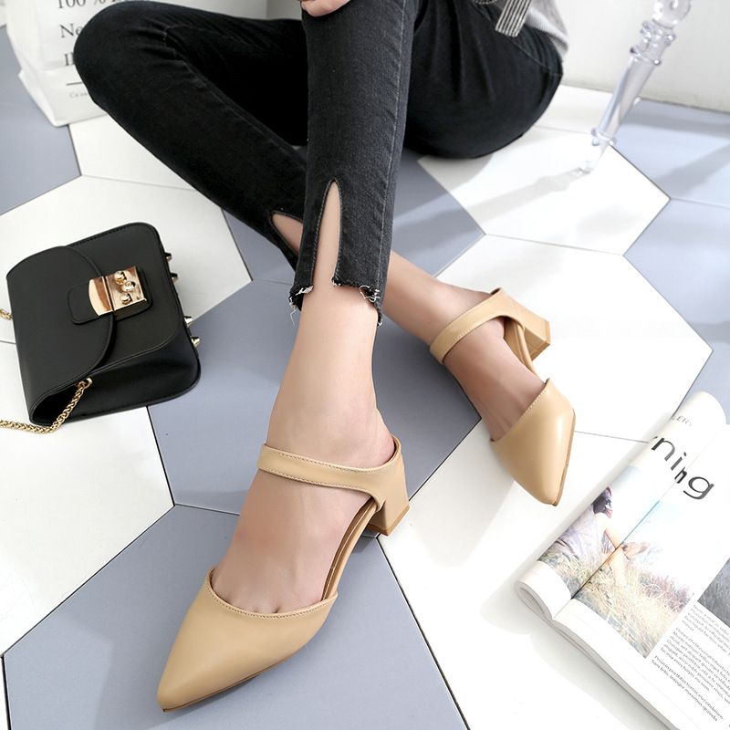 新作 レディース ミュール 靴 サンダル ポインテッドトゥ ストラップ