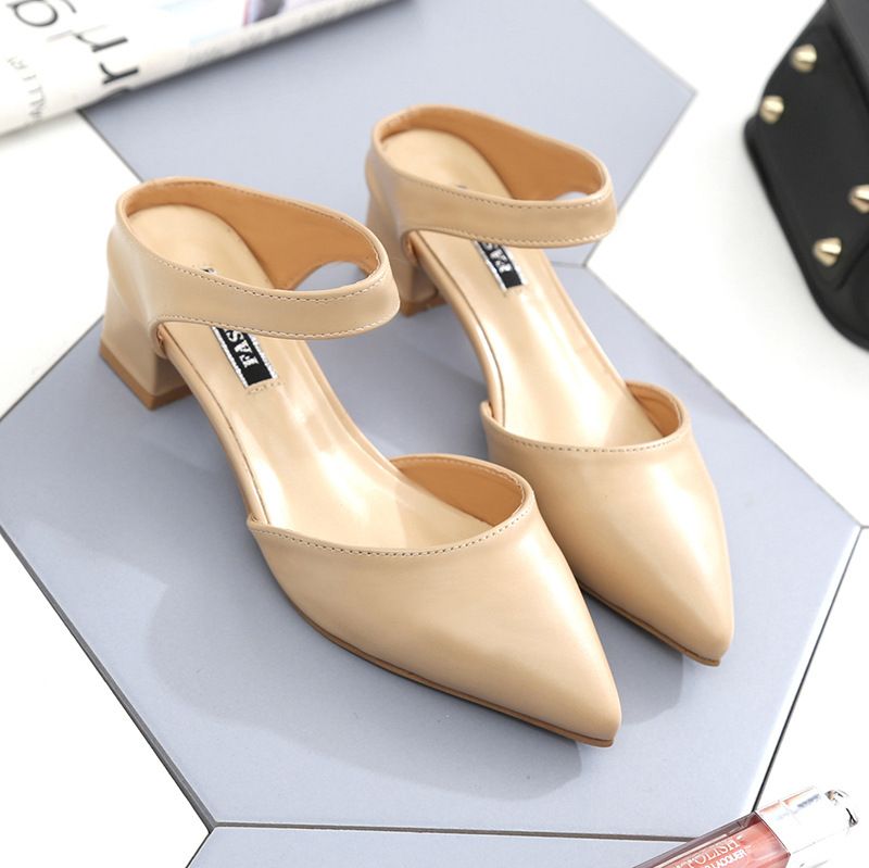 新作 レディース ミュール 靴 サンダル ポインテッドトゥ ストラップ