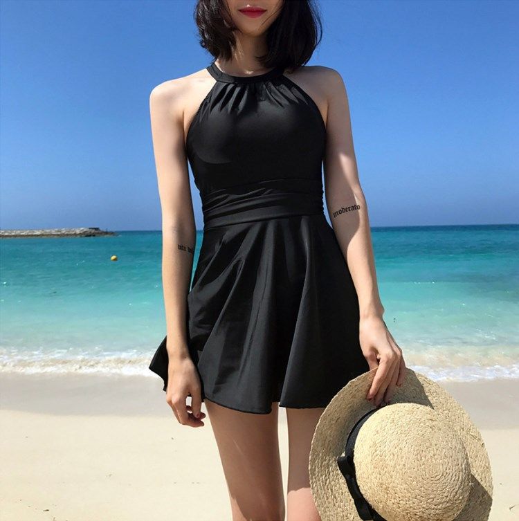 水着 エレガント 背中開き セクシー 体系カバー ブラック レディース 水着 黒 ブラック 背中見せ セクシー 体系カバー