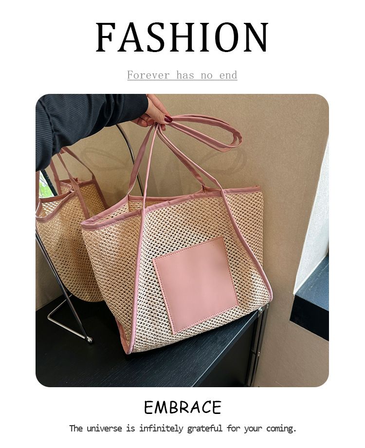 ベージュ ストロー トートバッグ　新品未使用品 H&M ストロートートバッグ ベージュ - メルカリ