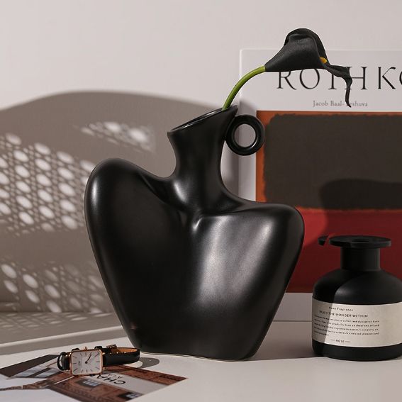 モダン造形 花瓶 ドライフラワー 花アレンジ オブジェ 装飾 おしゃれ