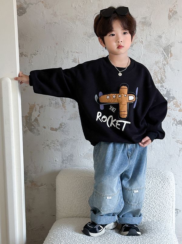 新作 韓国子供服 キッズ 男の子 トレーナートップス スウェット プル