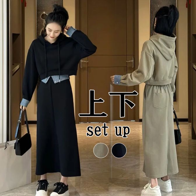 新作 レディース セットアップ スウェット 着やせ 長袖 着回し 上品