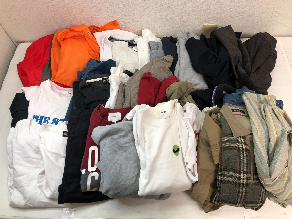 メンズ春夏古着75点セット Tシャツ シャツ パンツ大量まとめ売り 