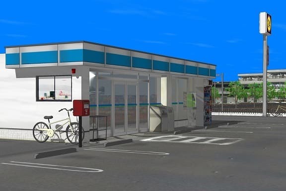 コンビニはホテルから徒歩3分!