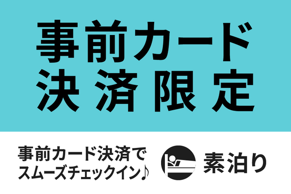 【公式サイト限定】事前カード決済限定スペシャルプラン☆素泊まり☆ 画像その1