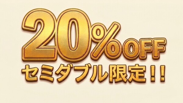 【20%OFF!!!!】セミダブル限定 カップル・観光におすすめお得プラン【素泊まり】 画像その1