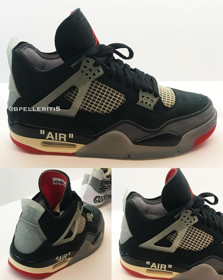 off white jordan 4 sample