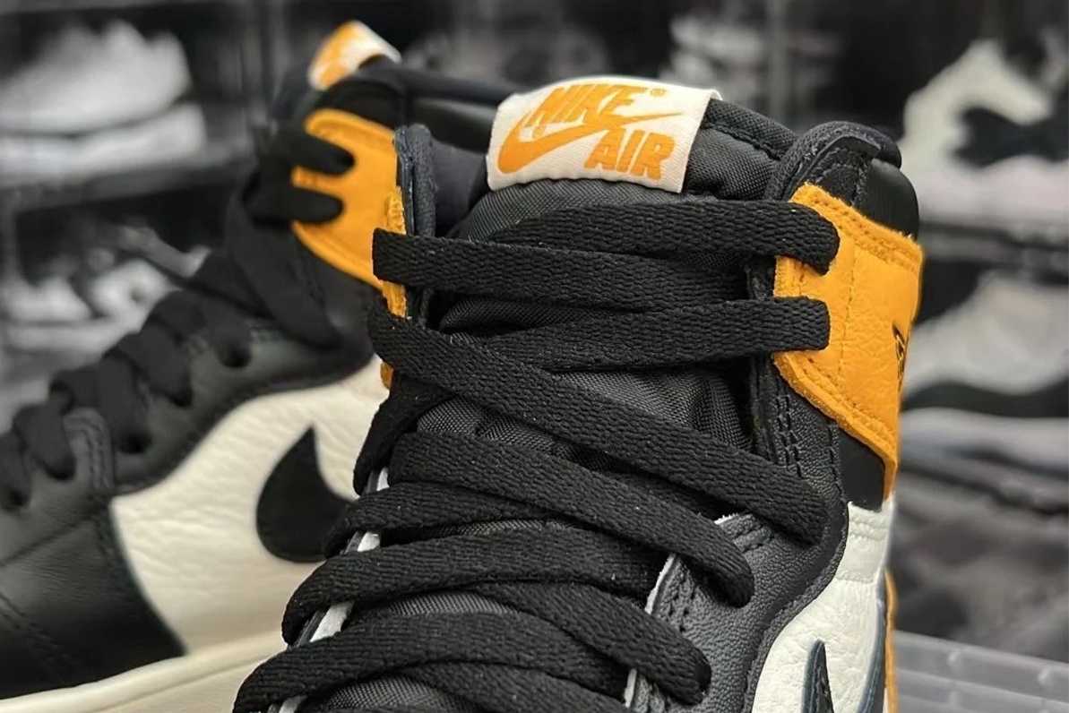 jordan 1 black toe yellow