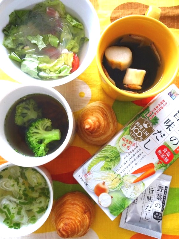 塩分が気になる人必見！「野菜の旨味だし」にちょい足して作る、10秒ヘルシースープが旨すぎる