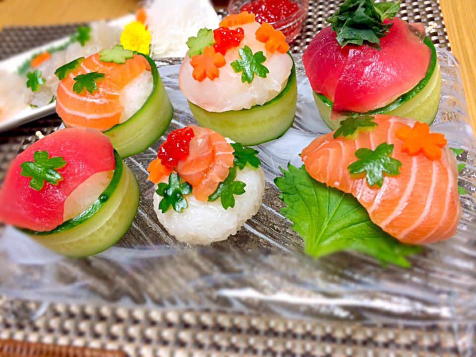 あなたは丸い派？四角い派？可愛すぎるお寿司♪