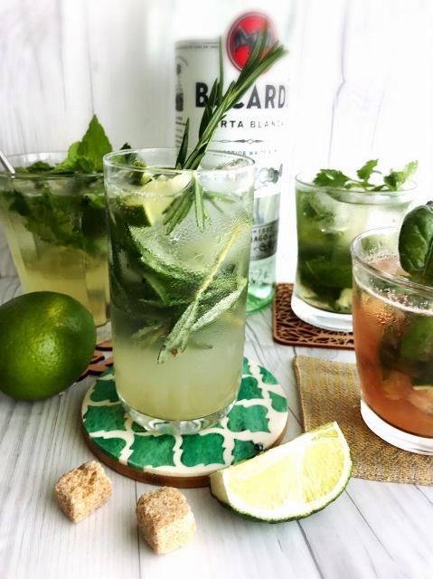 世界一売れているラム「バカルディ」で挑戦！パクチー、バジル、ローズマリーのモヒートをつくってみた！