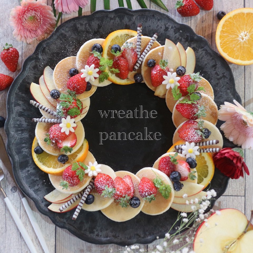 今すぐ作りたくなる！春のふわふわぷっくりパンケーキ♪