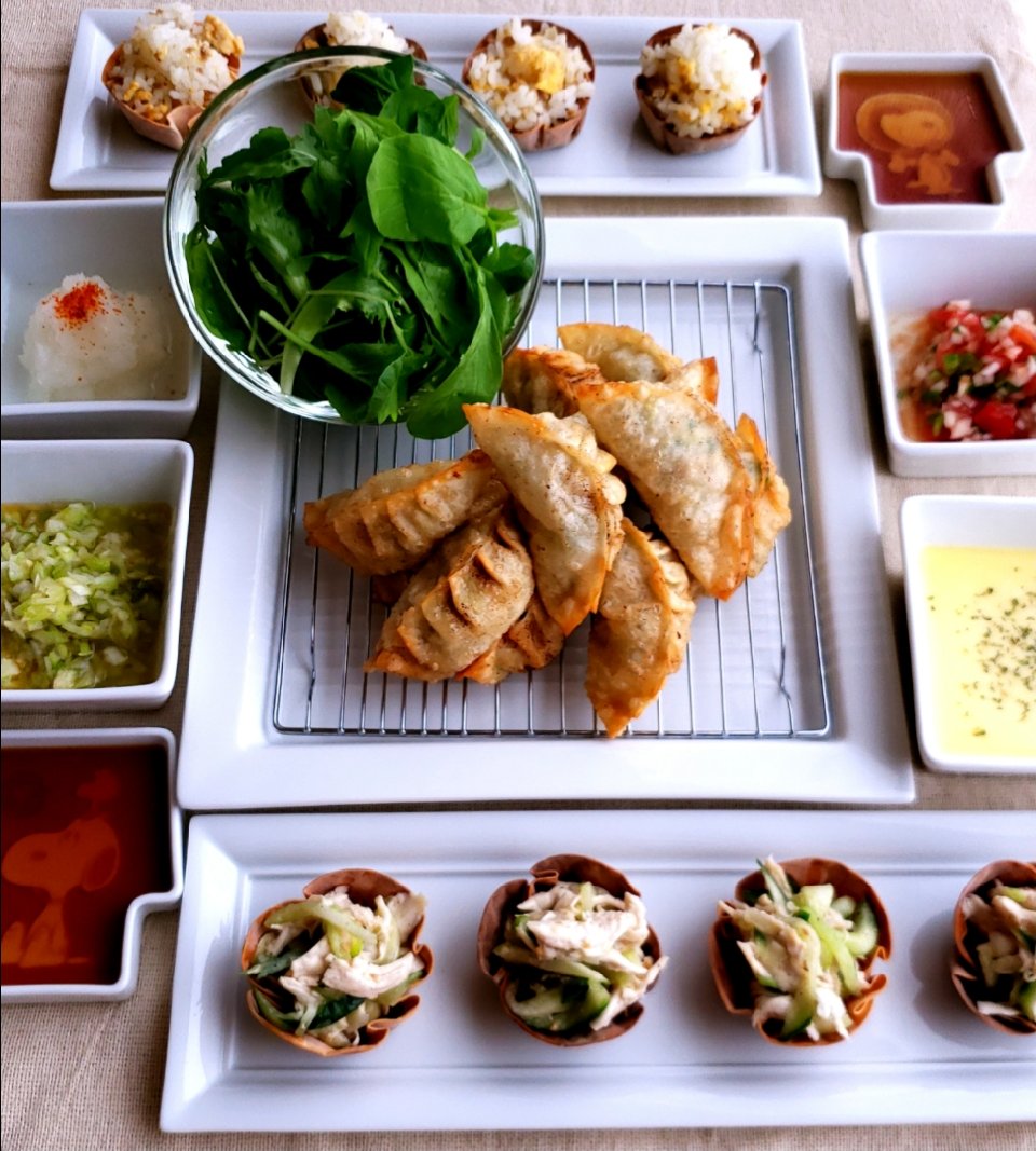 あつあつパリパリ！ホットなおつまみ変わり揚げ餃子♪