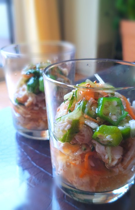 出汁の食感がご馳走♡夏の和風ジュレ♪