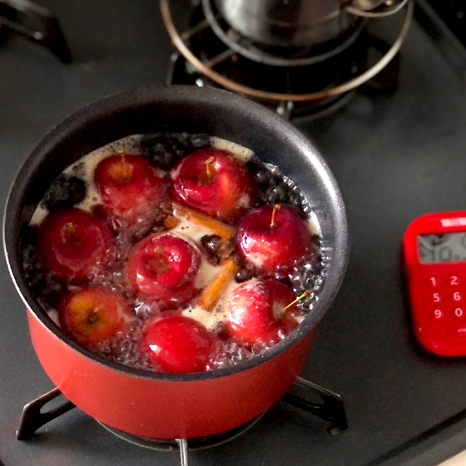 季節の果物と秋の手仕事はじめ♪