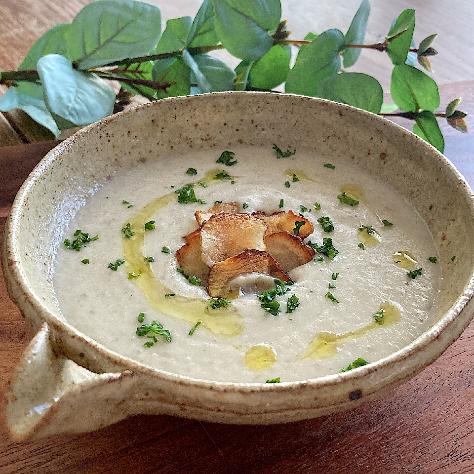 畑の野菜でこっくりポタージュ♪