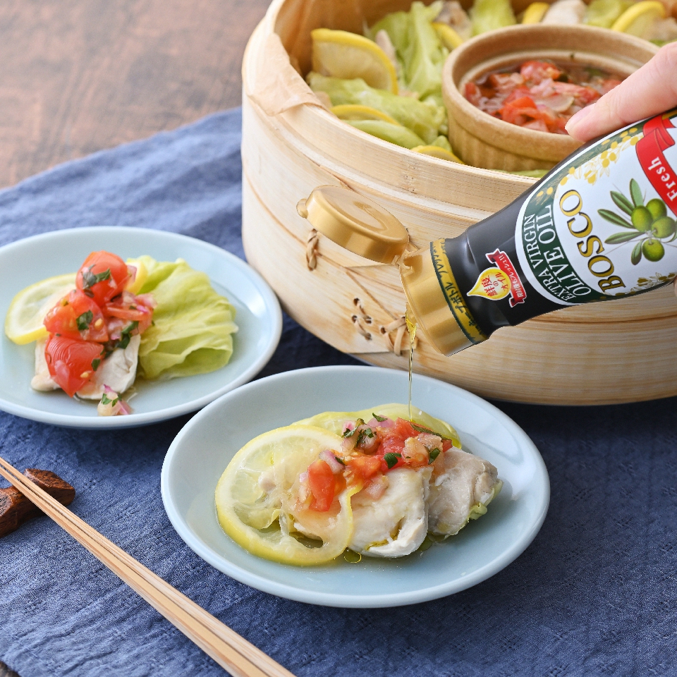 蒸し料理にオイルをかける、ヘルシーでおいしい新習慣！思わず真似したくなる、そのおいしさとは？