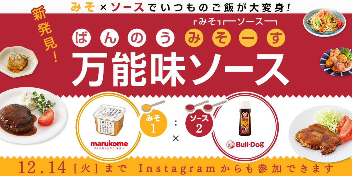 マルコメ・ブルドックソース商品詰め合わせ当たる！