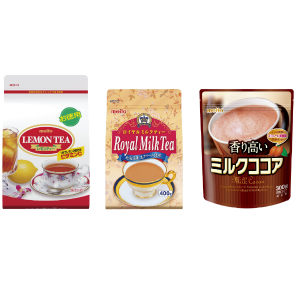 レモンティー・ロイヤルミルクティー・香り高いミルクココア