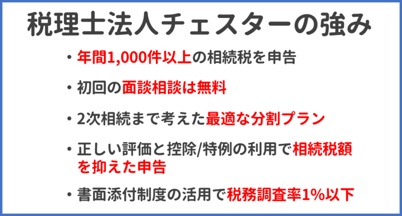 税理士法人チェスターの強み