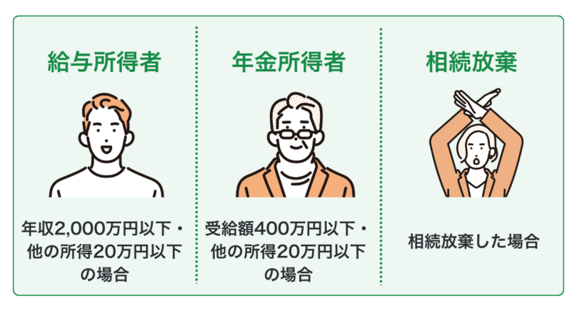 準確定申告が不要になる3つのケース